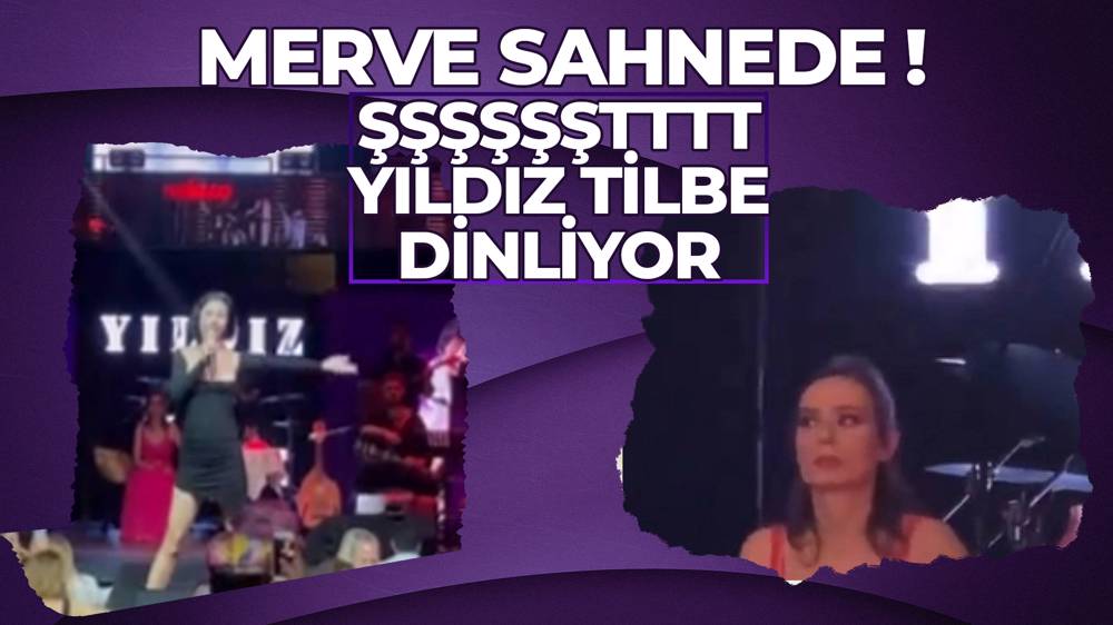 Merve Boluğur sahneye çıktı!