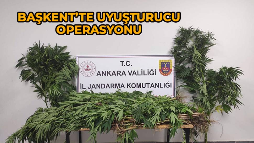 Ankara'da uyuşturucu operasyonu!