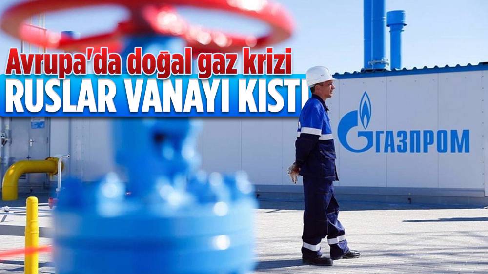 Gazprom'dan Avrupa'ya gaz akışını azaltma kararı