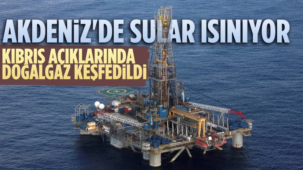 Kıbrıs açıklarında doğalgaz keşfedildi