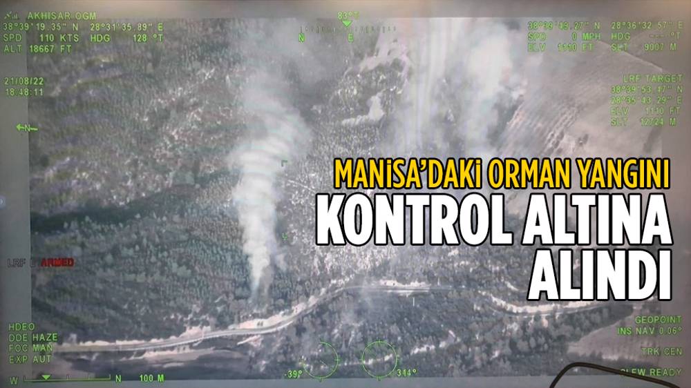 Manisa'daki orman yangını kontrol altında