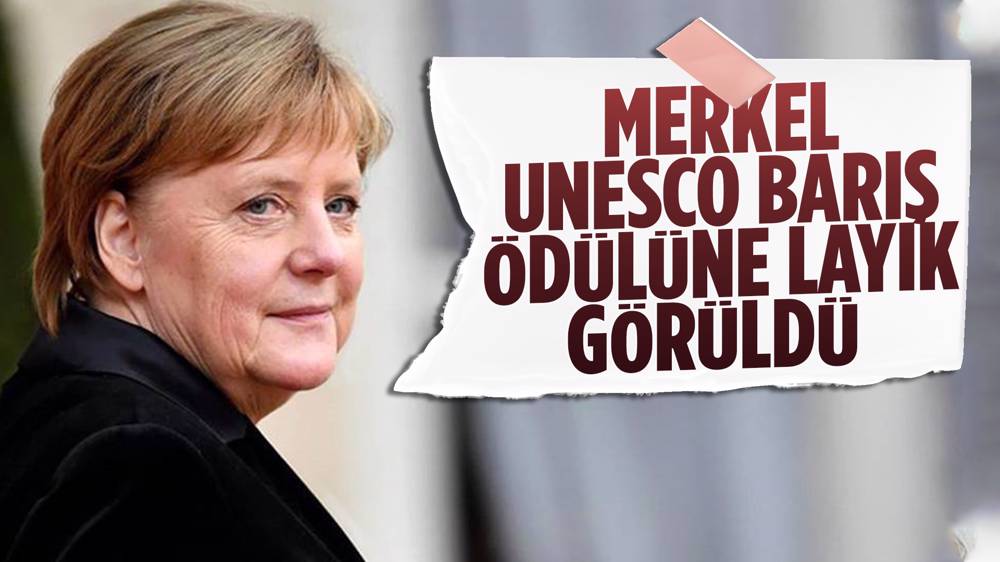 Merkel'e UNESCO Barış Ödülü