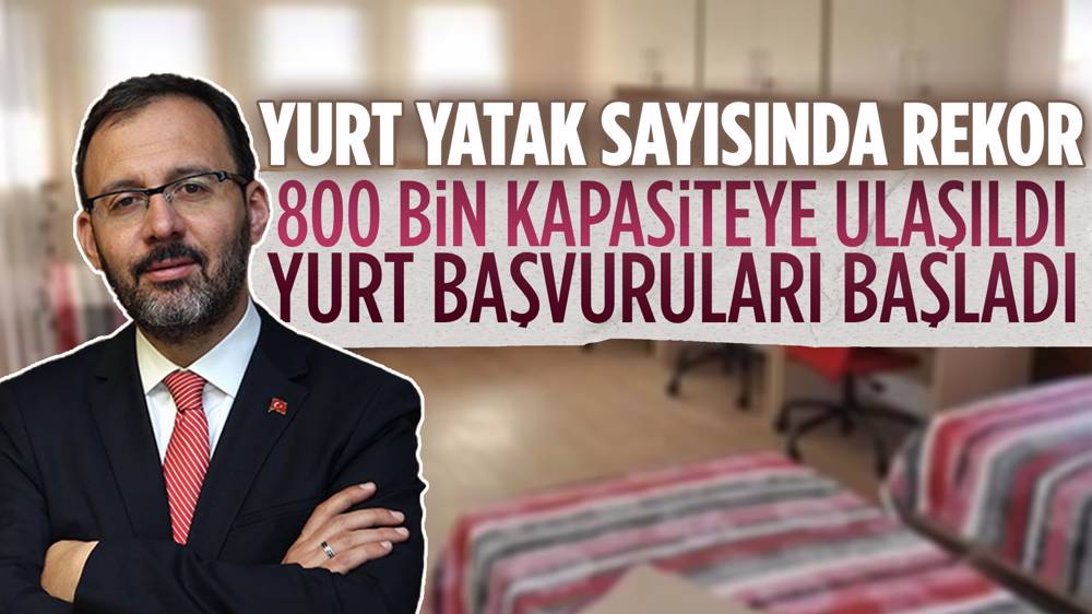 Muharrem Kasapoğlu: “Yurt kapasitemiz 800 binin üzerine çıkmış durumunda''