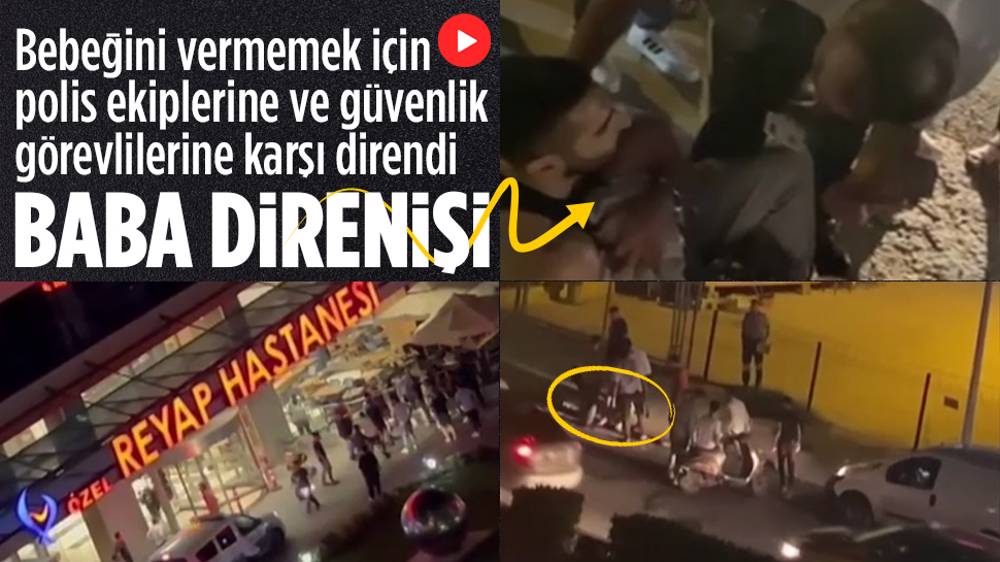 Acılı baba, velayeti anneye verilen bebeği kaçırmak istedi