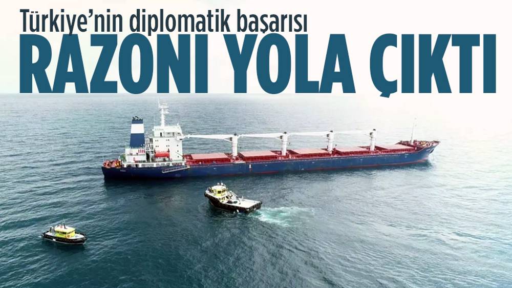 Razoni gemisi yola çıktı