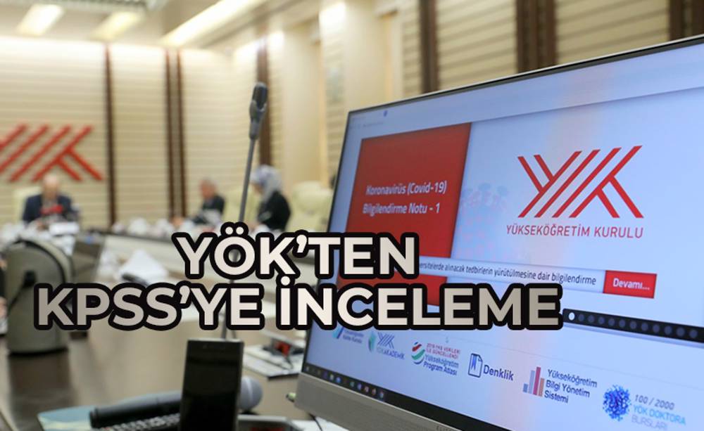 YÖK’ten KPSS’deki iddialara ilişkin inceleme