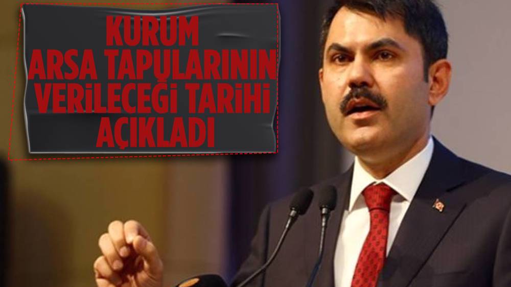 Kurum; Arsa tapuları Aralık'ta verilecek''