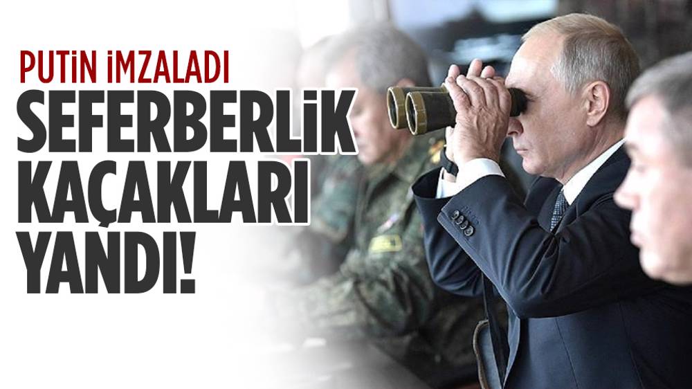 Putin imzaladı! Seferberlikten kaçan yandı