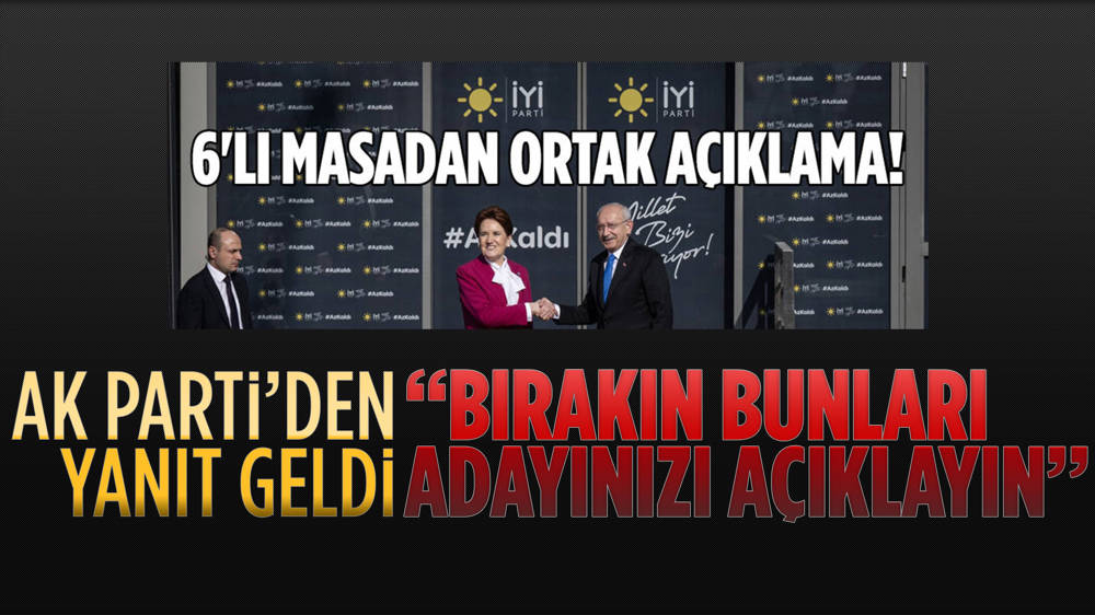 AK Parti'den altılı masanın ''Cumhurbaşkanı Erdoğan'ın aday olamayacağı'' iddiasına yanıt