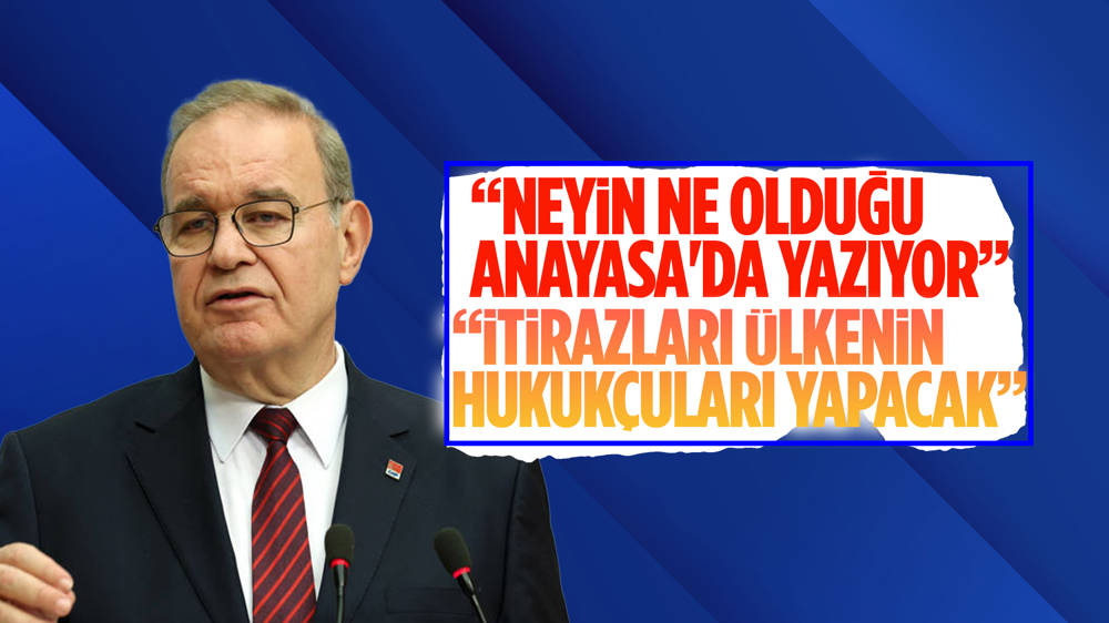 Faik Öztrak: ''Neyin ne olduğu Anayasa'da yazıyor"