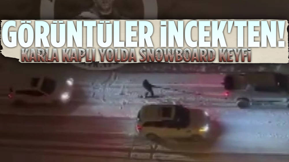 Ankara'da snowboard keyfi