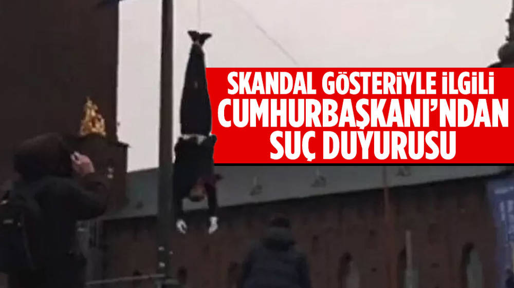 Cumhurbaşkanı Erdoğan'dan, İsveç'teki skandal gösteriye suç duyurusu