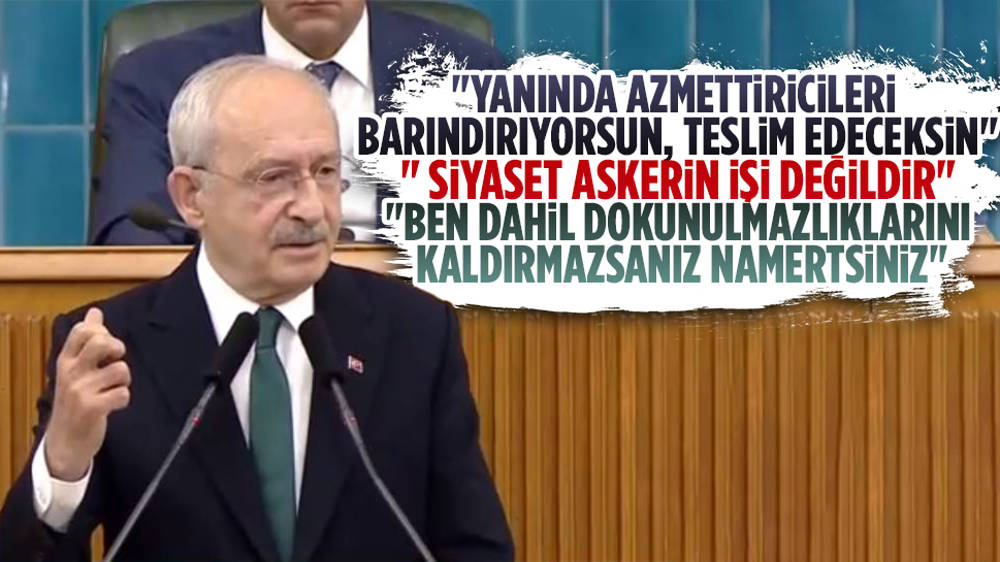 Kılıçdaroğlu," Yanında azmettiricileri barındırıyorsun, teslim edeceksin"