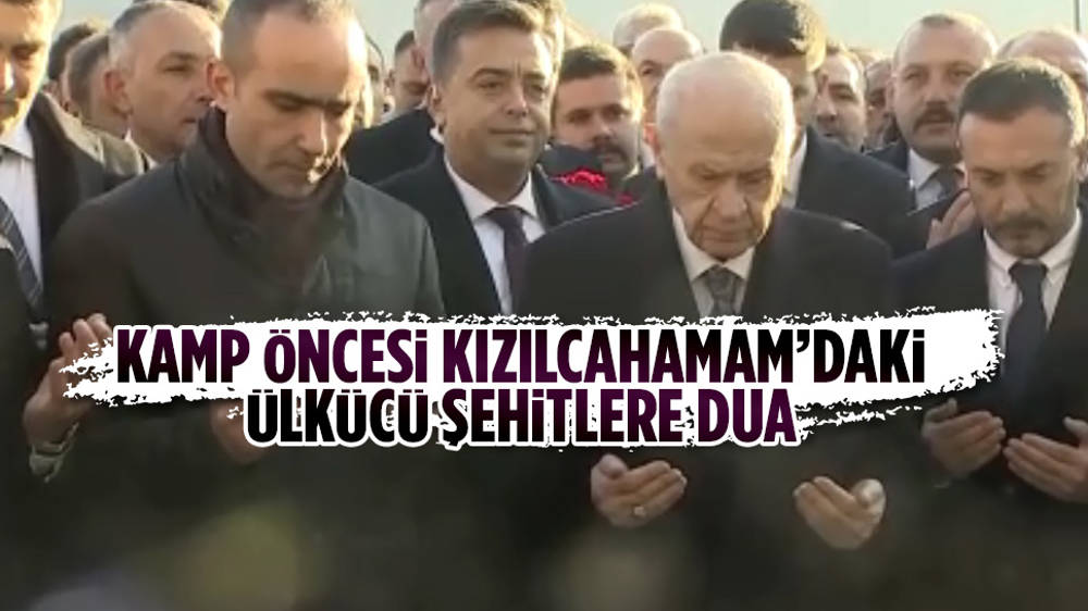 MHP lideri Devlet Bahçeli Kızılcahamam'daki Ülkücü Şehitler Anıtı'nı ziyaret etti