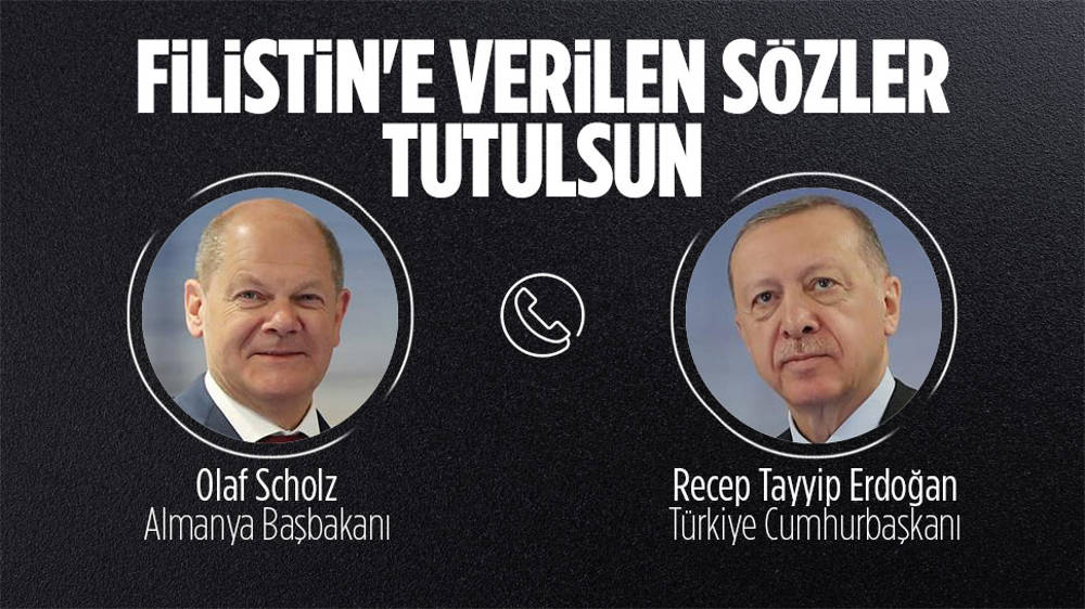 Erdoğan, Scholz ile telefonda görüştü