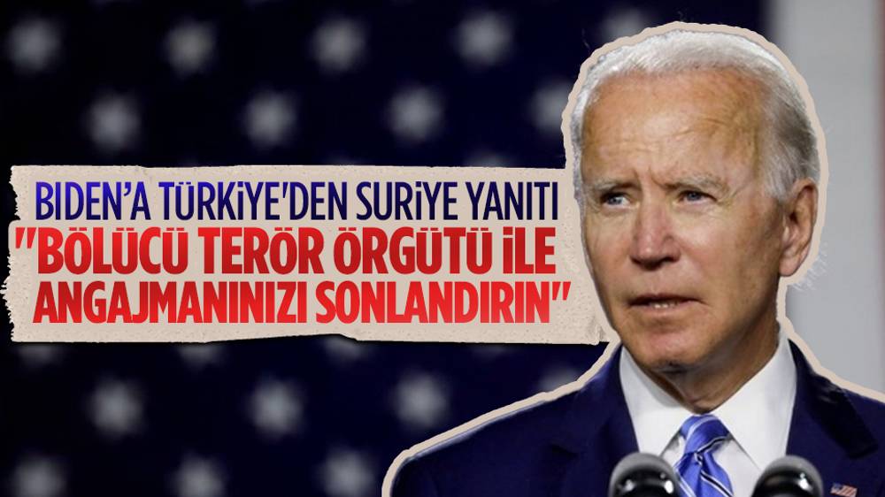 Türkiye’nin Suriye operasyonlarını eleştiren Biden’a jet yanıt