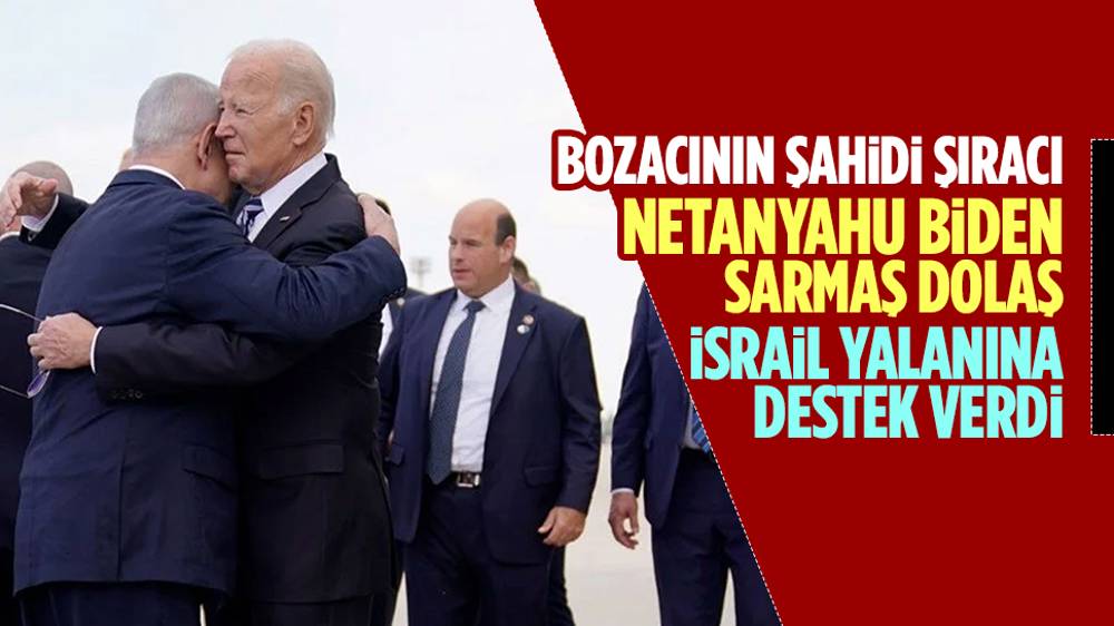 ABD Başkanı Biden İsrail’in katliama dönüşen hastane saldırısından saatler sonra İsrail’de