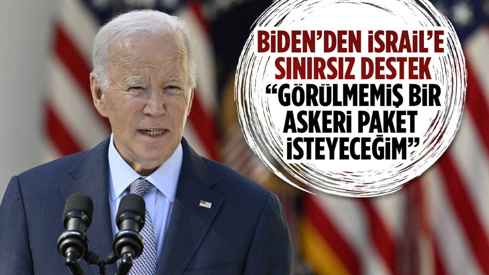 Biden’dan İsrail’e “görülmemiş askeri paket” desteği