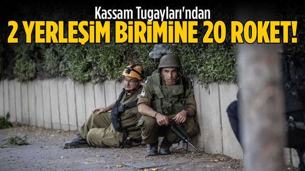 Kassam Tugayları iki yerleşimi 20 füzeyle vurdu