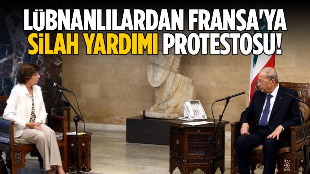 Lübnanlılar Fransa’yı protesto etti