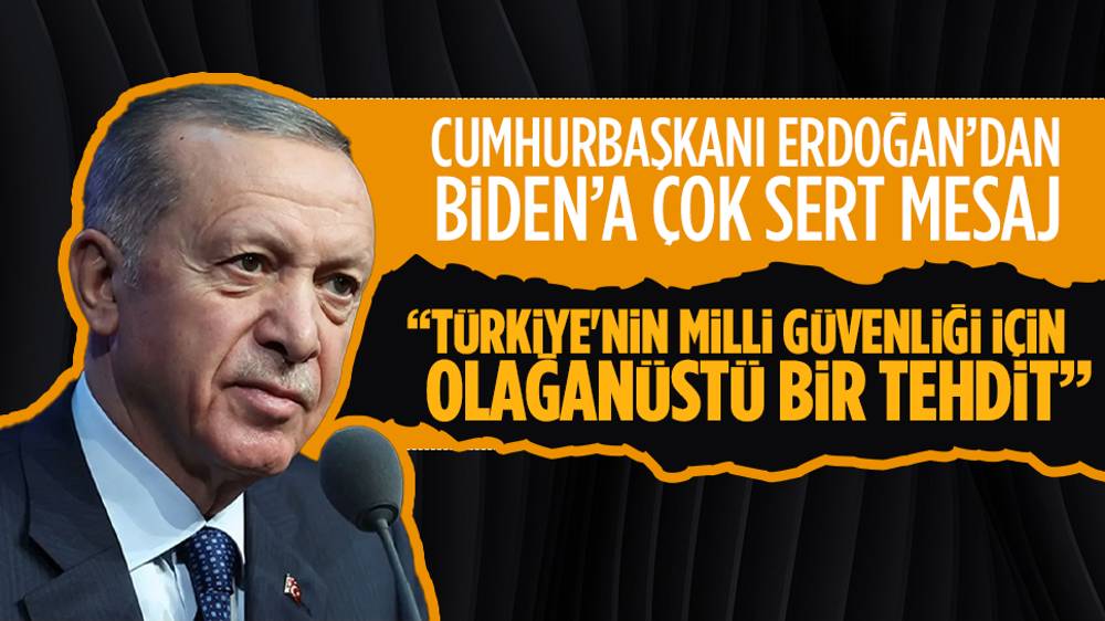 Suriye’deki operasyonlarımızı eleştiren Biden’a Cumhurbaşkanı Erdoğan’dan çok sert yanıt