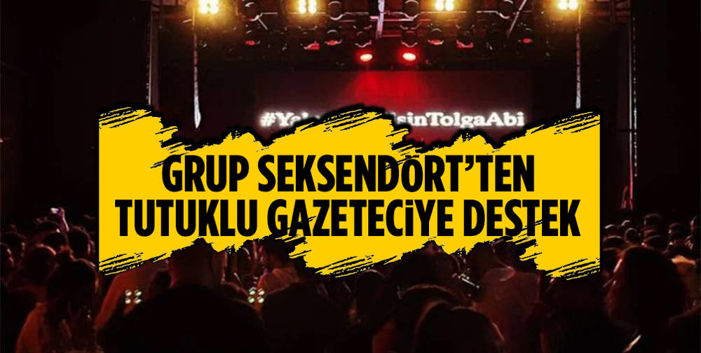 Grup Seksendört'ten tutuklu gazeteci Tolga Şardan'a destek