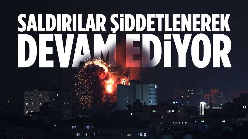 İsrail'in saldırıları şiddetlenerek devam ediyor