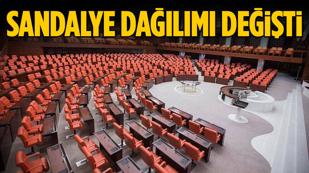 TBMM’de koltuk dağılımı değişti