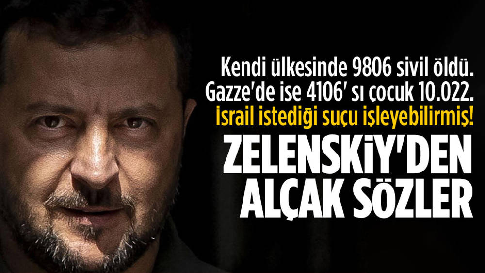 Zelenskiy’den İsrail’e alçak destek!