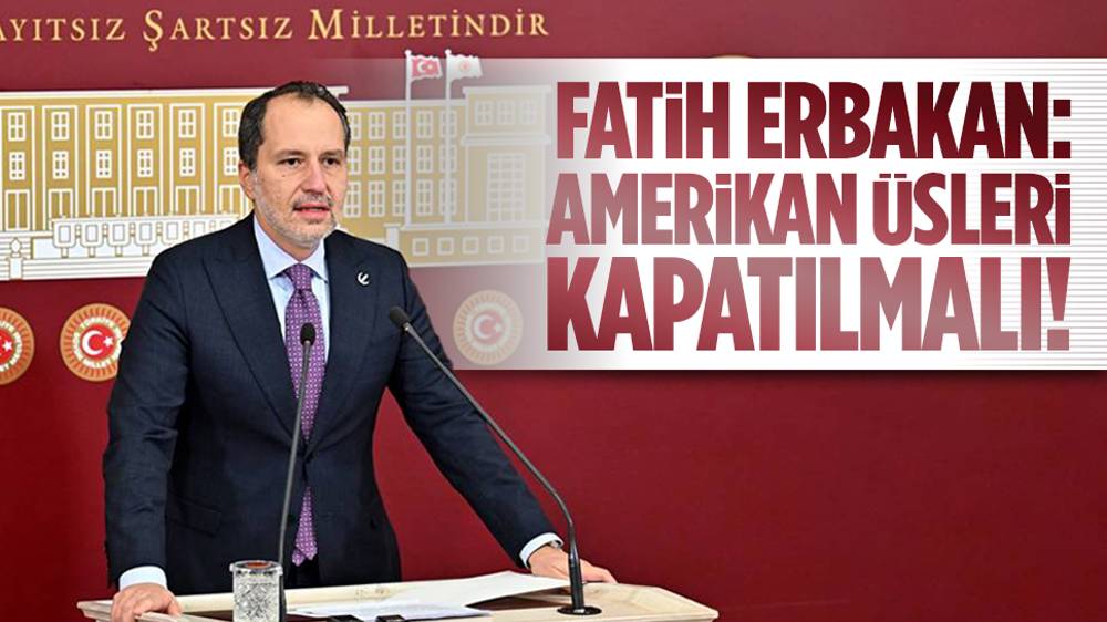 Fatih Erbakan'dan, İsrail ve ABD'ye yaptırım çağrısı