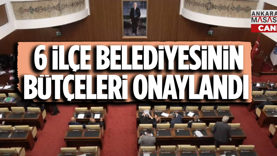 Altındağ, Ayaş, Çamlıdere, Elmadağ, Gölbaşı, Kalecik belediyelerinin bütçeleri onaylandı 