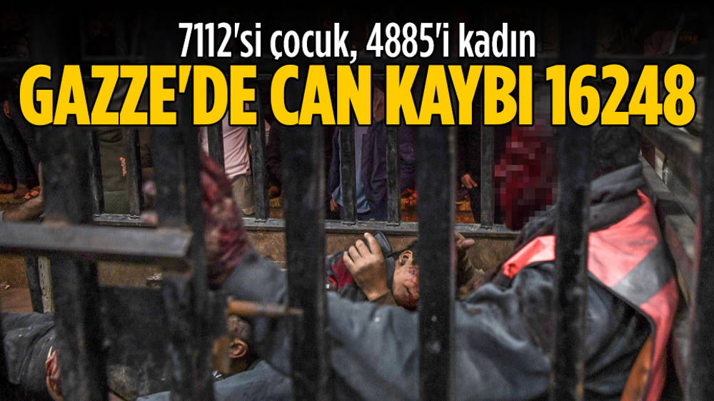 60. günde Gazze’de can kaybı: 16.248