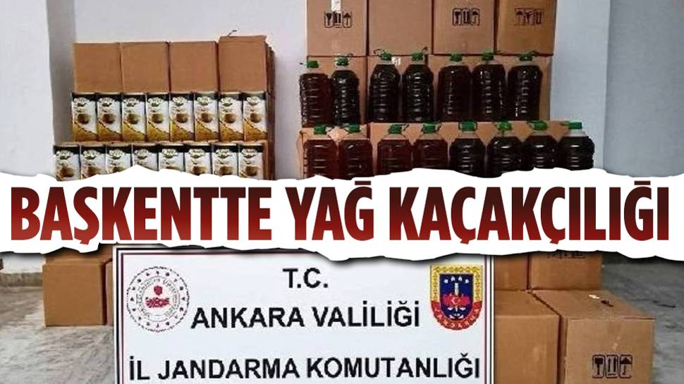 Ankara'da kaçak zeytinyağı operasyon 