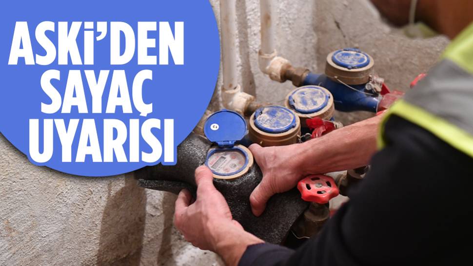 ASKİ su sayaçlarının donma ihtimaline karşı uyarı yaptı