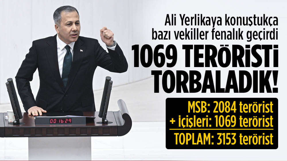 Bakan Yerlikaya: 1069 terörist etkisizleştirildi