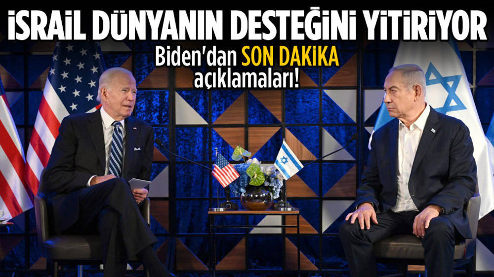 Biden: İsrail dünyanın desteğini kaybetmeye başladı