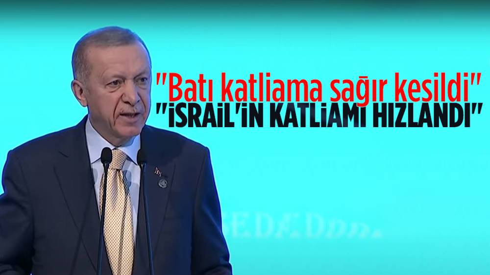 Erdoğan'dan Batı ülkelerine Gazze serzenişi 