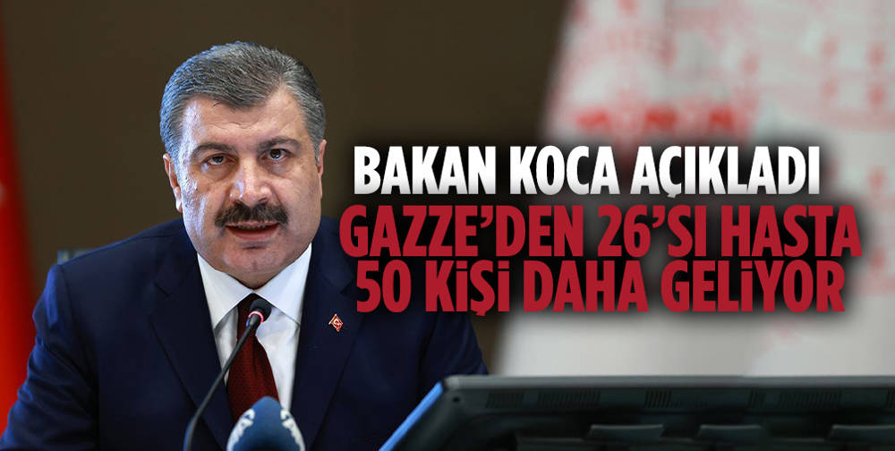 Gazze'den 26'sı hasta 50 kişi daha Ankara'ya gelecek