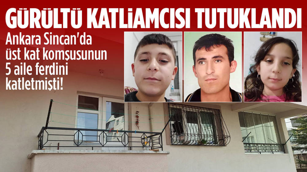 Gürültü katliamı: 5 kişiyi öldüren zanlı tutuklandı!