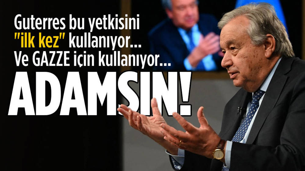 Guterres ilk kez yetki kullanıp BMGK’ya mektup gönderdi