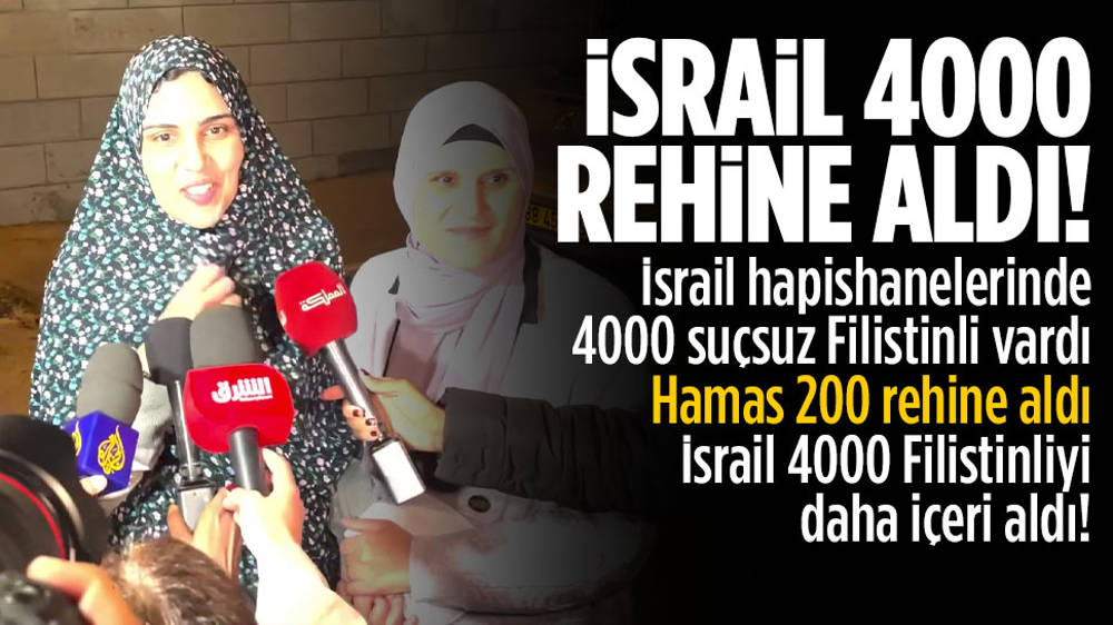 İsrail 7 Ekim’den bu tarafa 4000 “rehine” aldı