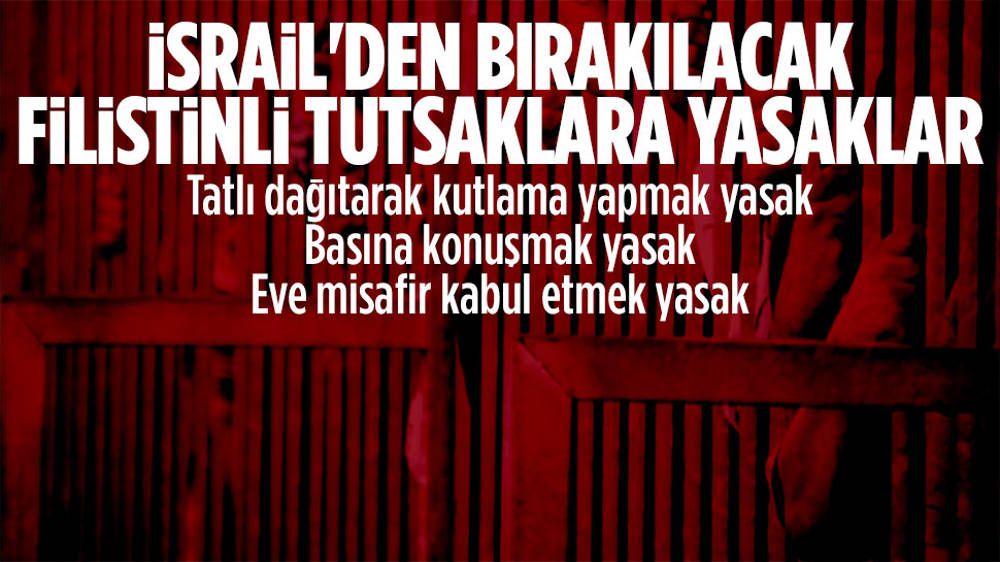 İsrail, salıverecekleri Filistinlilere “basın” yasağı getirdi