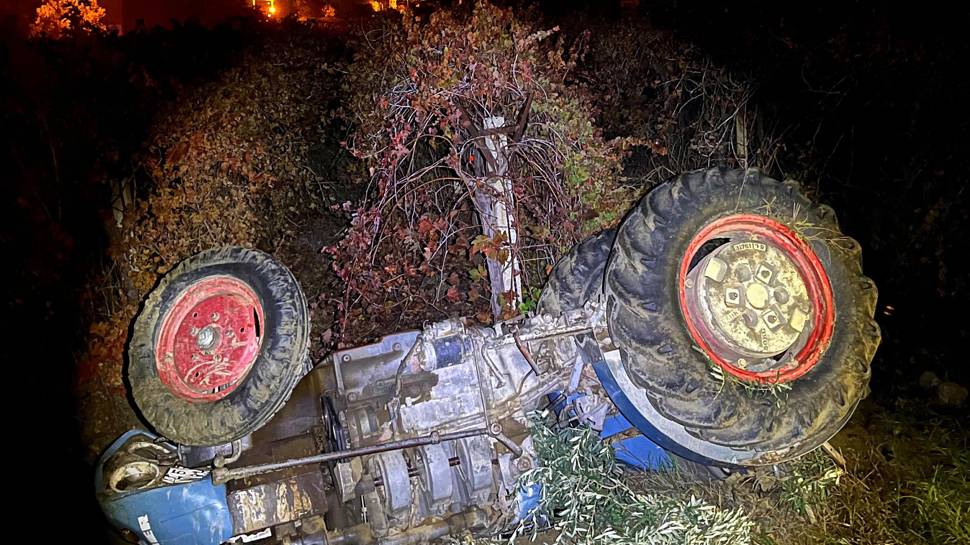 Kayıp olarak aranan çiftçi kaza yapmış halde bulundu