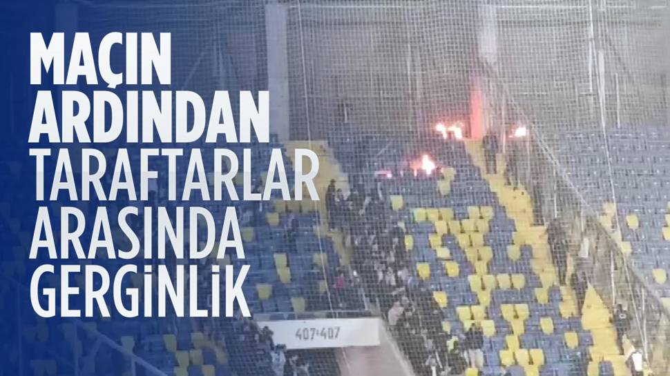 MKE Ankaragücü - Beşiktaş maçından sonra taraftarlar arasında olaylar çıktı