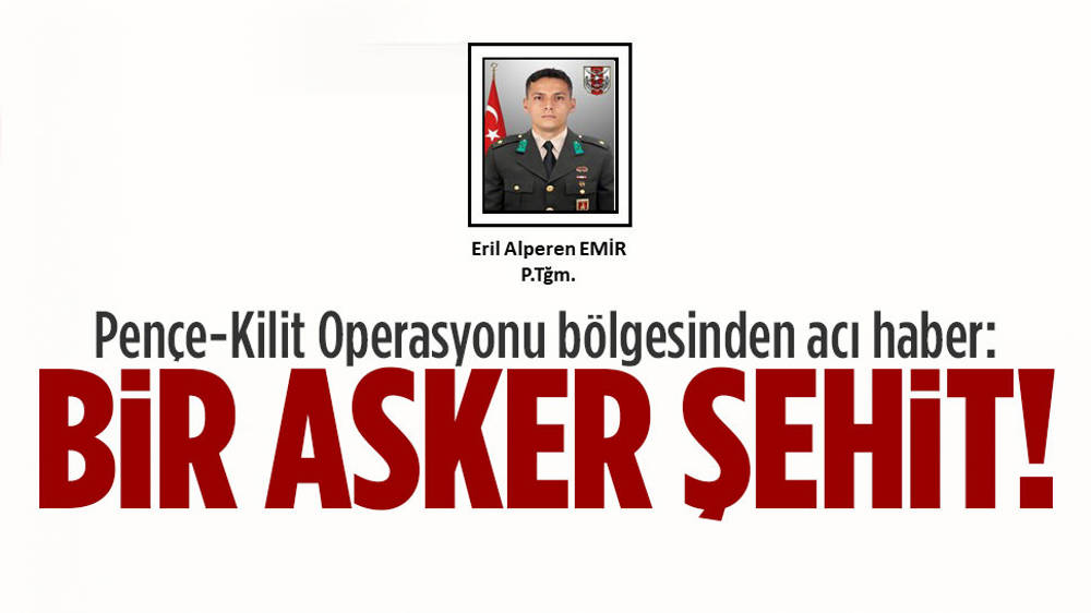 Piyade Teğmen Eril Alperen Emir şehit oldu