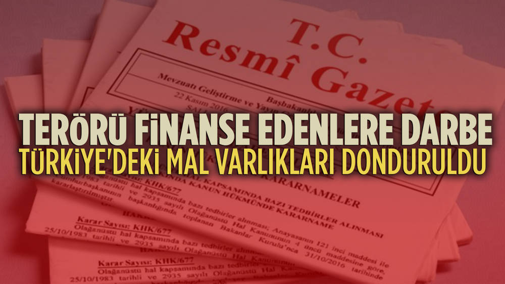 PKK/KCK terör örgütüyle bağlantılı 62 kişi ve 20 şirketin Türkiye'deki mal varlıkları donduruldu