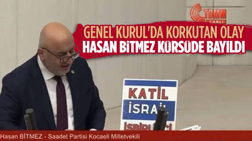 Saadet Partili vekil kürsüde bayıldı 