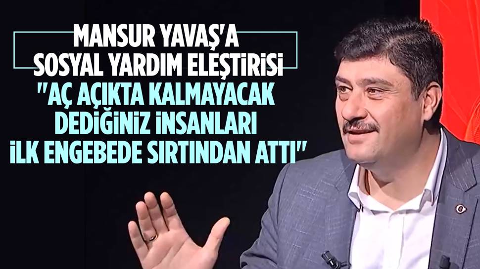 Serhat Oğuz'dan Mansur Yavaş'a eleştiri: ''Sosyal yardımları kestiği ihtiyaç sahiplerine biz destek verdik'' 