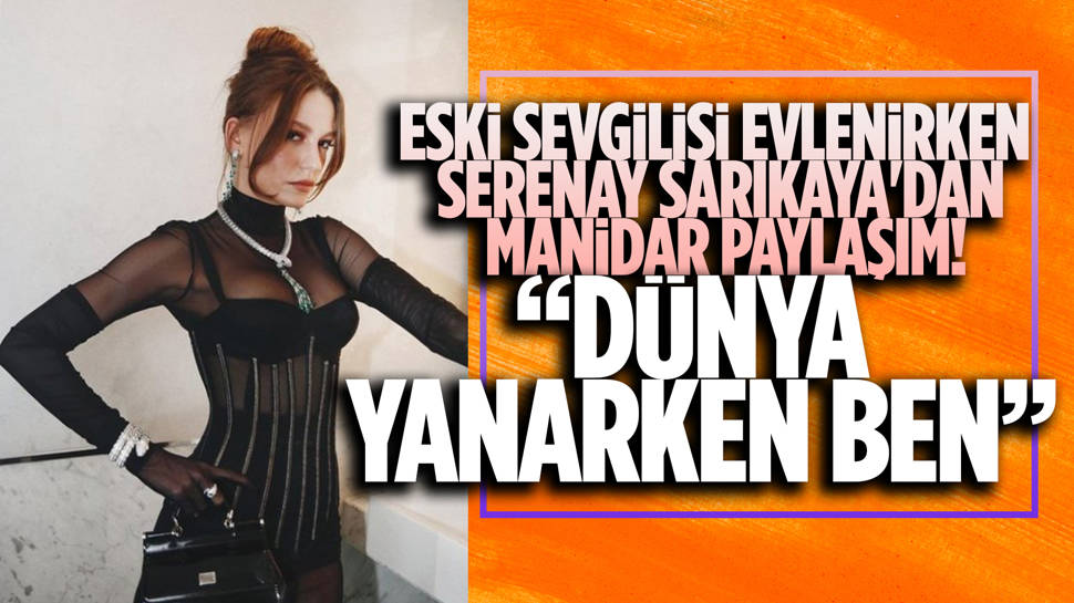 Umut Evirgen ve Alina Boz evlenirken Serenay Sarıkaya'dan olay yaratan paylaşım!