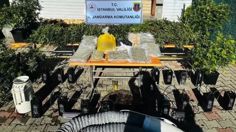 Villa değil uyuşturucu serası...